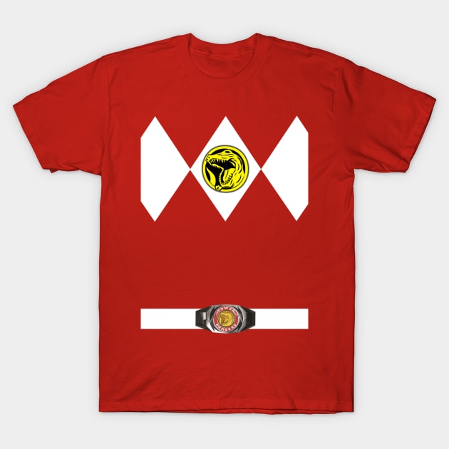 Red Ranger T-Shirt by AnanggaGunawan